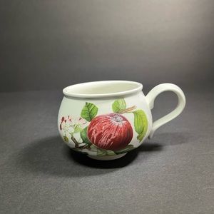 Portmeirion Pomona coffee tea footed cup Hoary Morning Apple